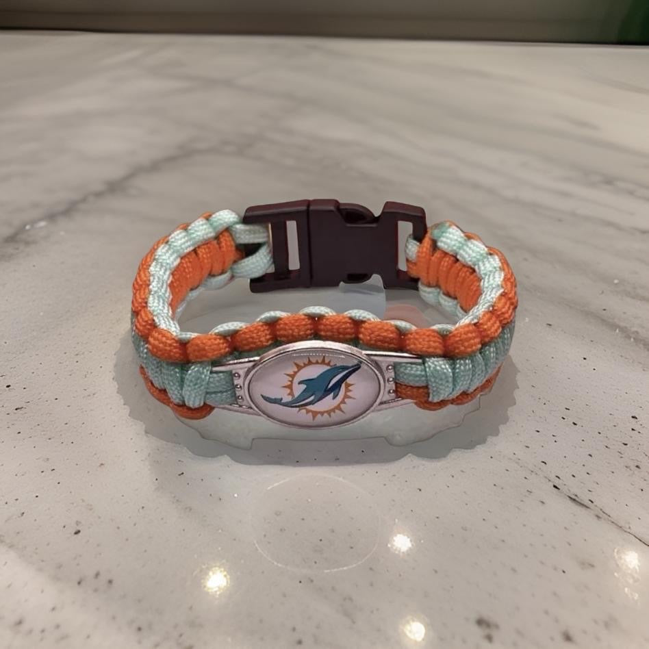 NFL Fashion Creative Hand Woven Bracelet Gift Dolphins