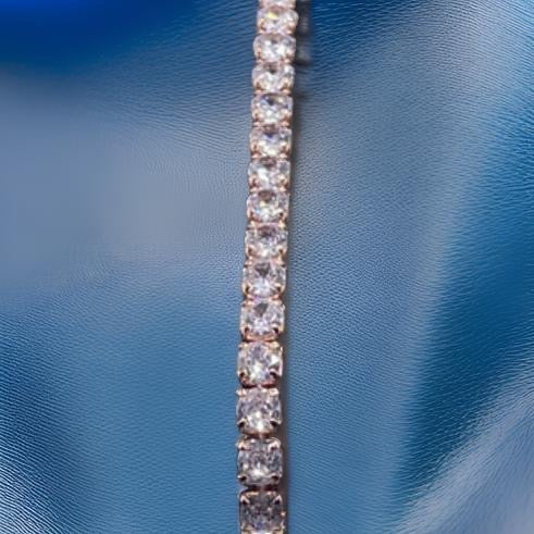 Colorful Bling Diamond Zircon Adjustable Tennis Bracelet Jewelry For Women White Gold