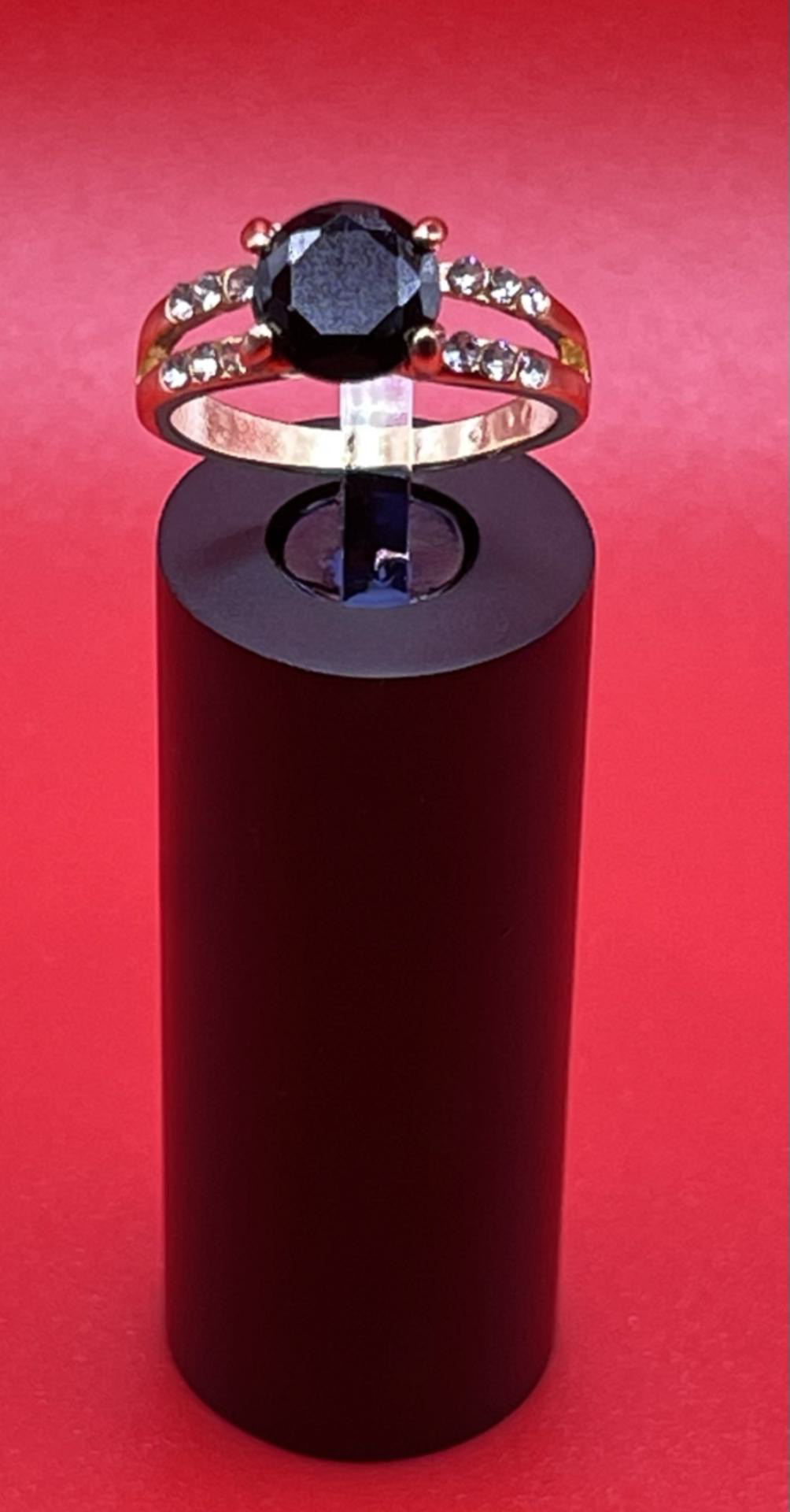 Crystal Cubic Zirconia Rings For Women In Black