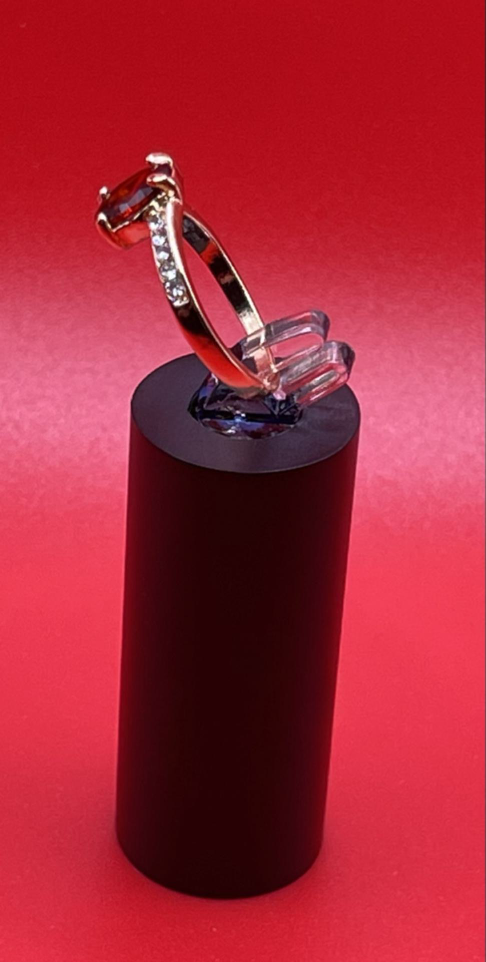 Crystal Cubic Zirconia Rings For Women In Garnet
