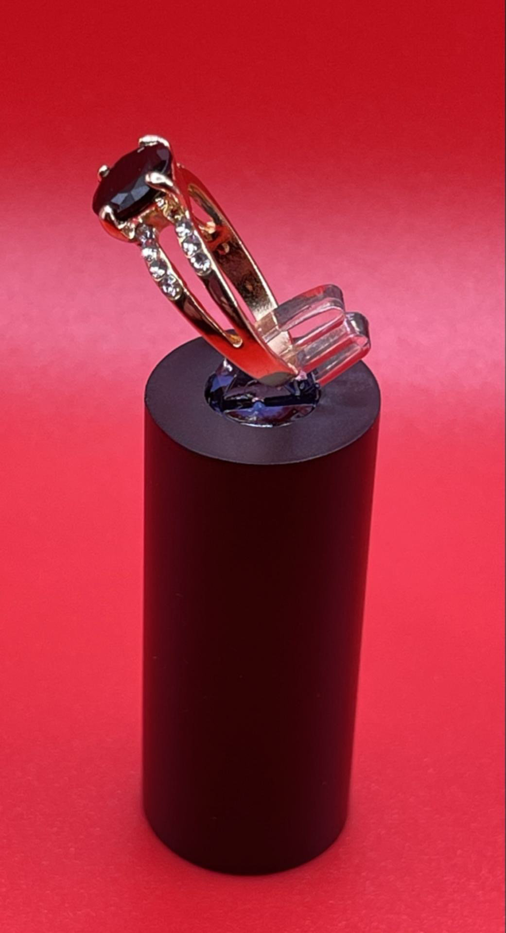 Crystal Cubic Zirconia Rings For Women In Black