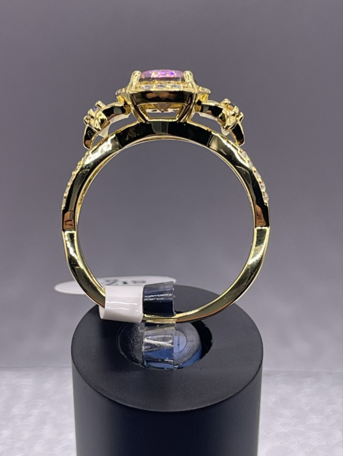 18K Gold 925 Sterling Silver Gemstone Zircon Jewelry Mysterious Topaz Size 8