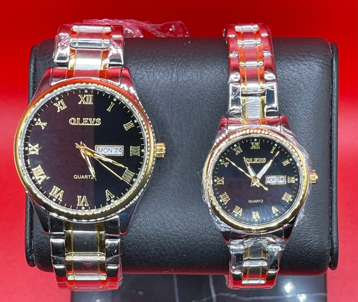 Gift Set - His And Hers Wristwatches - In Black