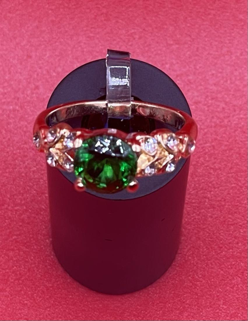 Crystal Cubic Zirconia Rings For Women Emerald 2