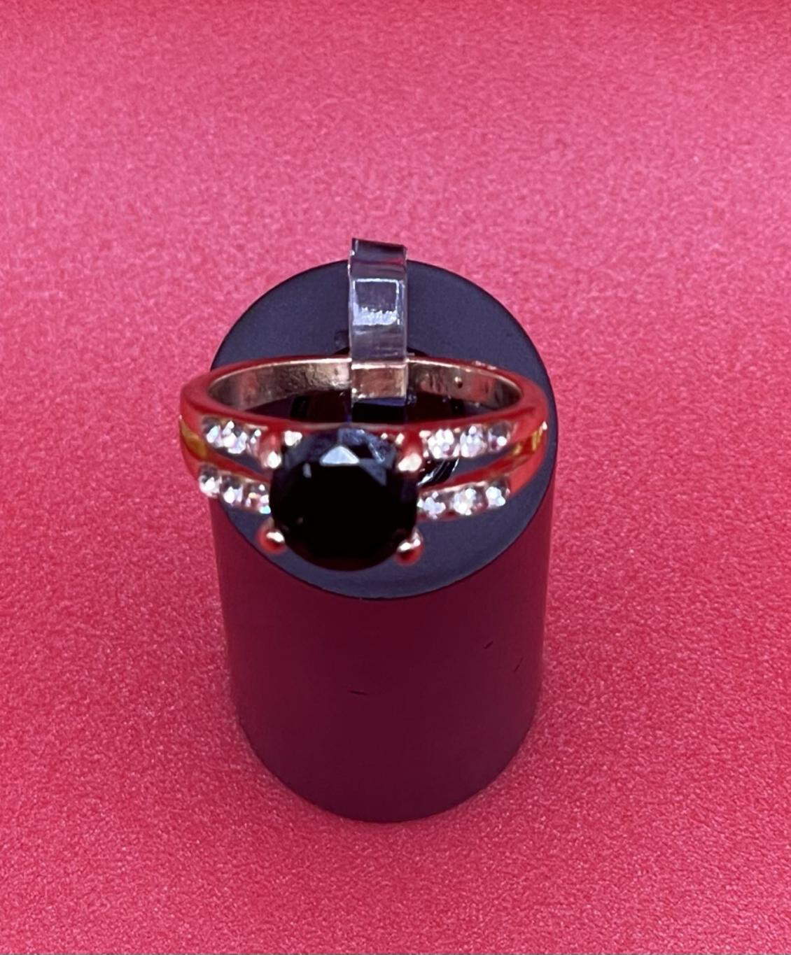 Crystal Cubic Zirconia Rings For Women In Black
