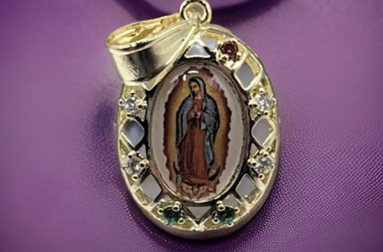 The Blessed Virgin Mary 14K Gold Plated Pendant