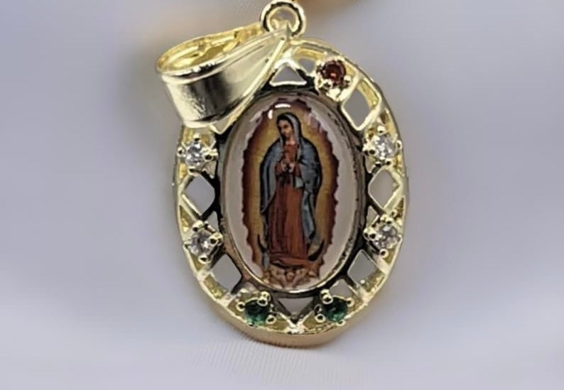 The Blessed Virgin Mary 14K Gold Plated Pendant