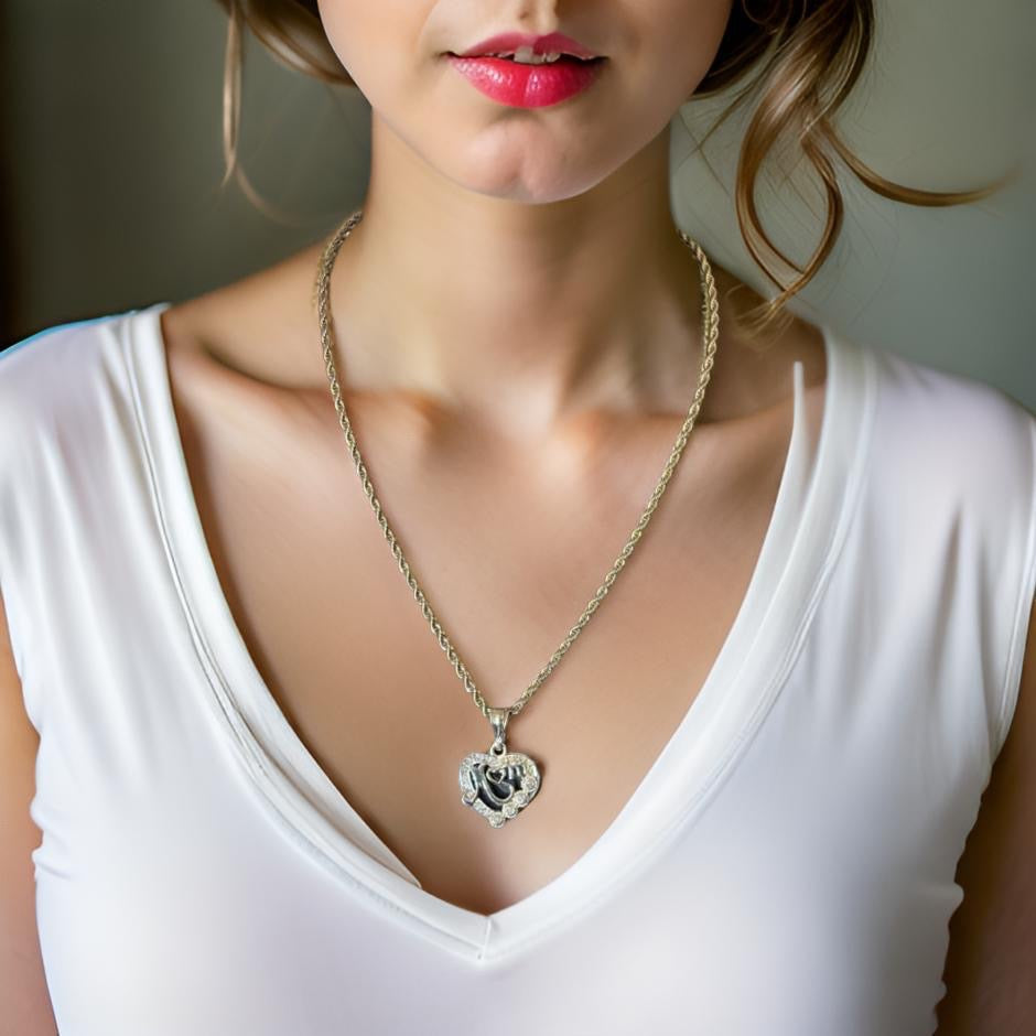 Heart Shaped Mom Necklace