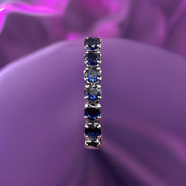 Colorful Bling Diamond Zircon Adjustable Tennis Bracelet Jewelry For Women Blue Silver