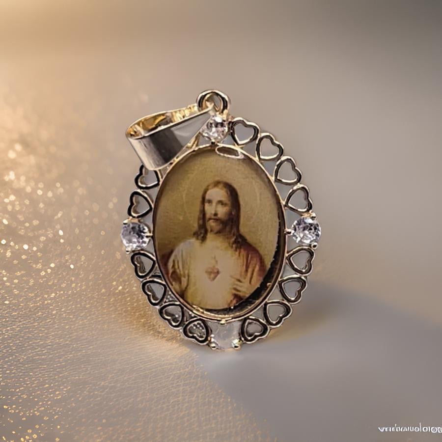 Jesus Christ 14K Gold Plated Pendant