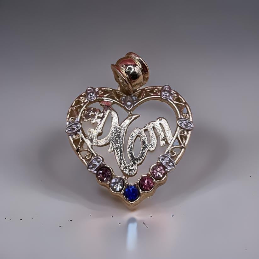 Heart Shaped Mom Pendant Multi Colors