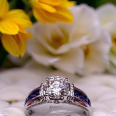 Women’s Gift - Moissanite Sapphire And Zircon