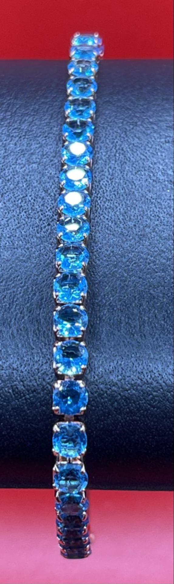 Colorful Bling Diamond Zircon Adjustable Tennis Bracelet Jewelry For Women In Light Blue Gold