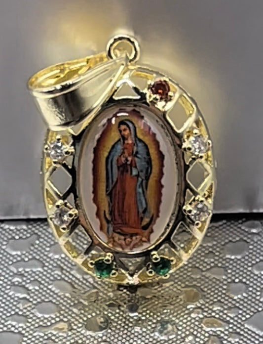 The Blessed Virgin Mary 14K Gold Plated Pendant