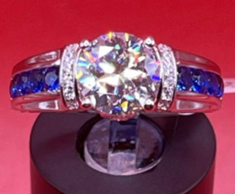 Women’s Gift - Moissanite Sapphire And Zircon